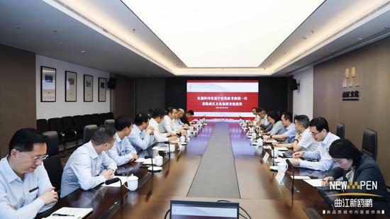 遂宁市常委 市委宣传部部长涂虹一行到访曲江文化产业集团及曲江新鸥鹏考察交流